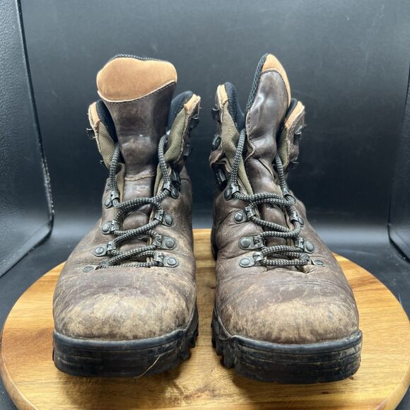 Merrell Men’s Size 9 Ridge Gore-Tex II Dark Brown Leather Boots Vibram Goretex - Picture 2 of 8